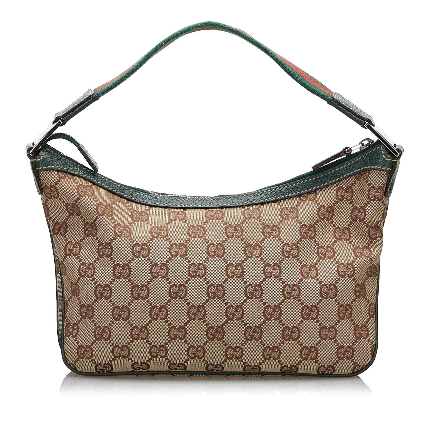 Gucci GG Canvas Web Baguette (zCaOiu)