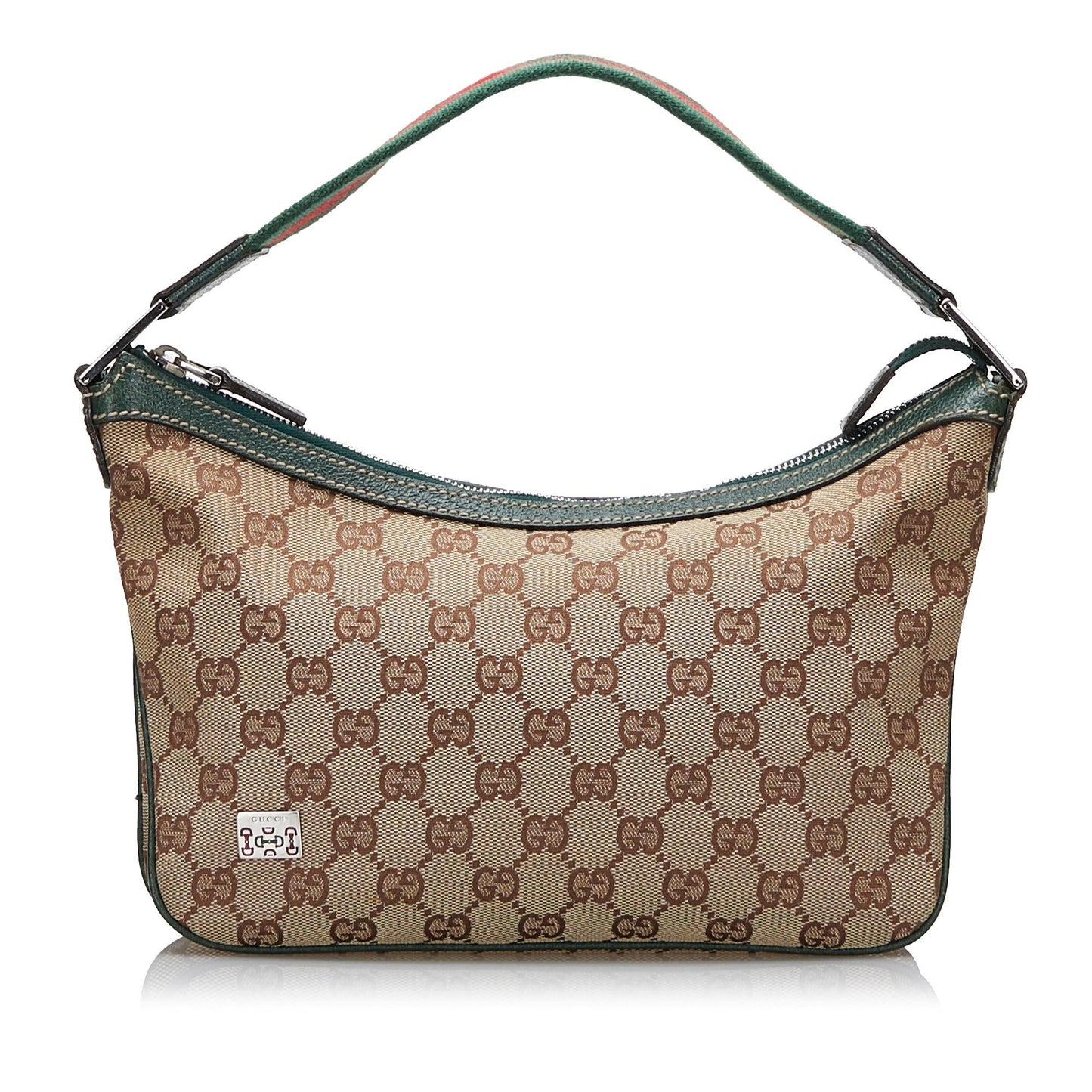 Gucci GG Canvas Web Baguette (zCaOiu)