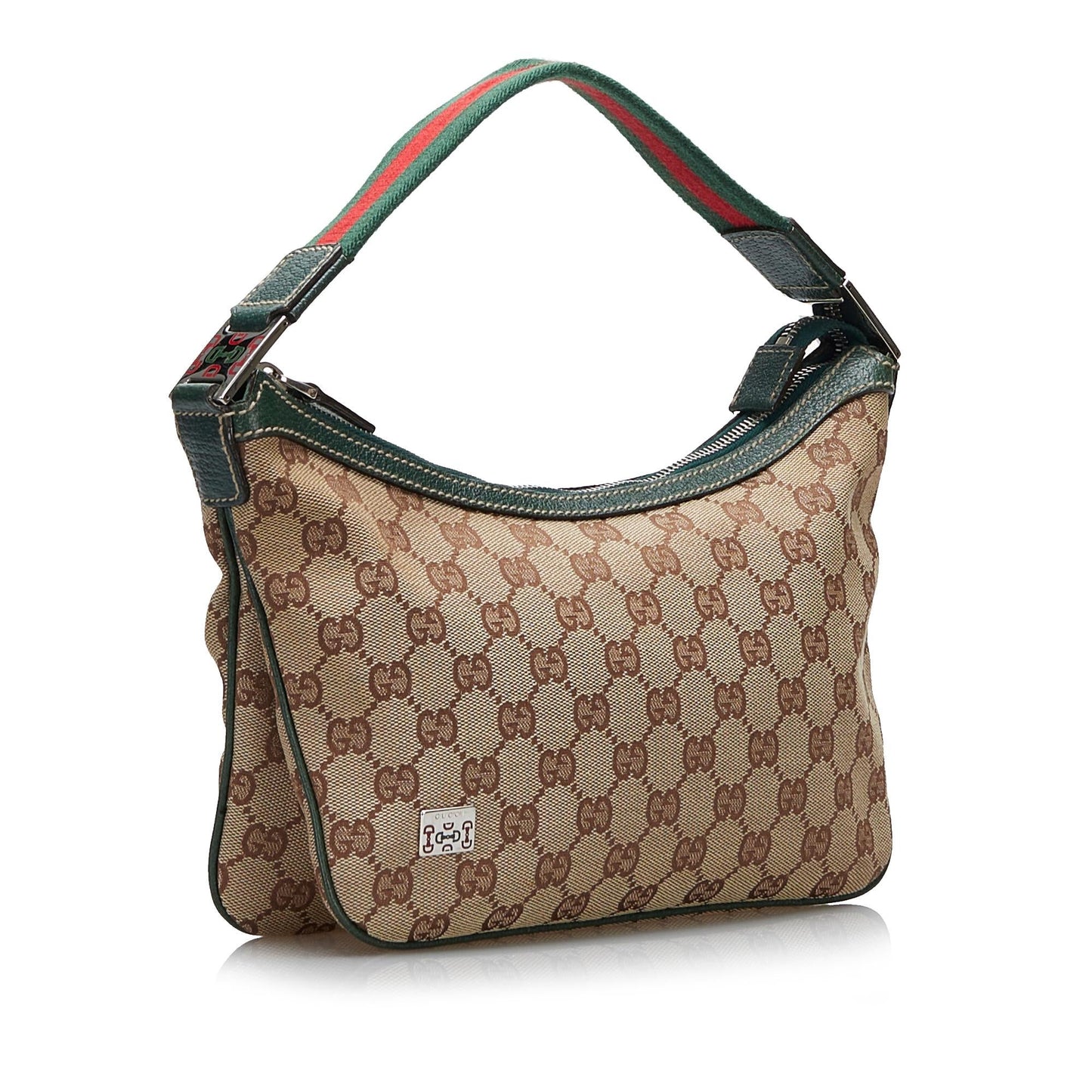 Gucci GG Canvas Web Baguette (zCaOiu)