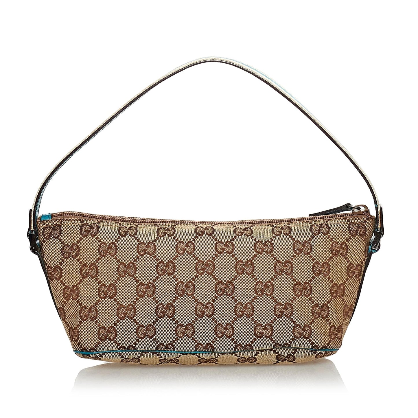 Gucci GG Canvas Web Boat Baguette (SHG-31063)