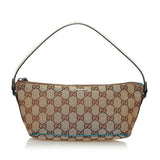 Gucci GG Canvas Web Boat Baguette (31063)