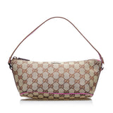 Gucci GG Canvas Web Boat Baguette (O1BGQv)