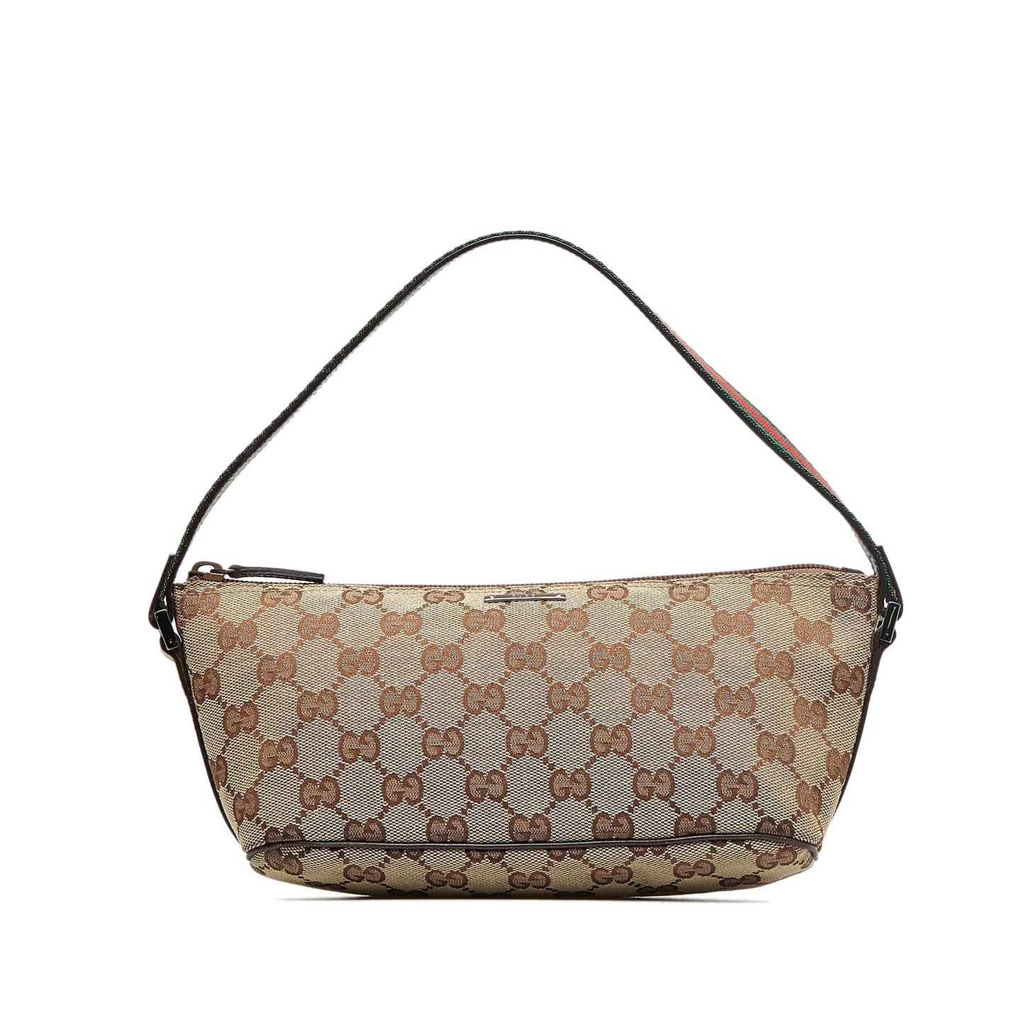 Gucci GG Canvas Web Boat Baguette (9aJiNR)