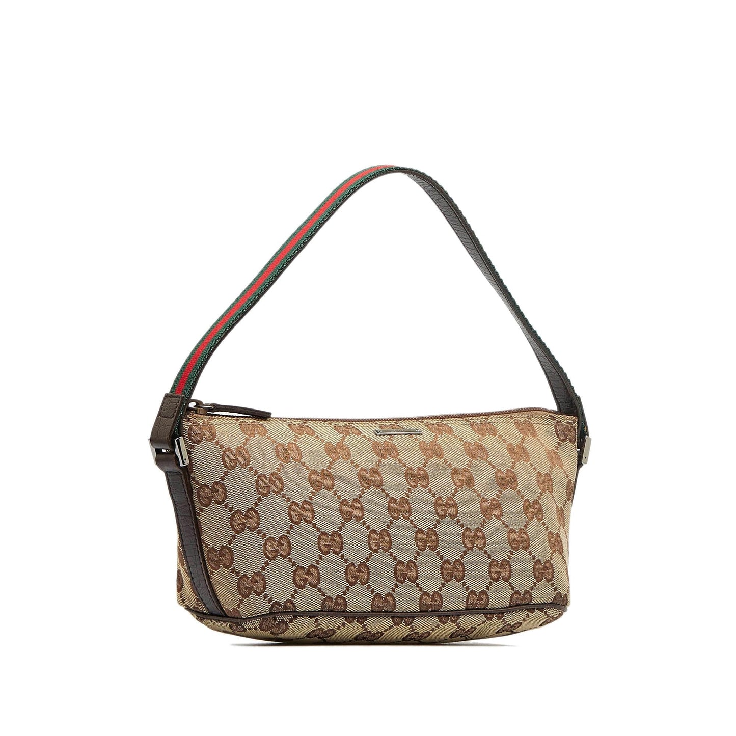 Gucci GG Canvas Web Boat Baguette (9aJiNR)