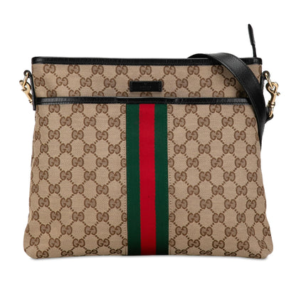 Gucci GG Canvas Web Crossbody Bag (I38dSw)