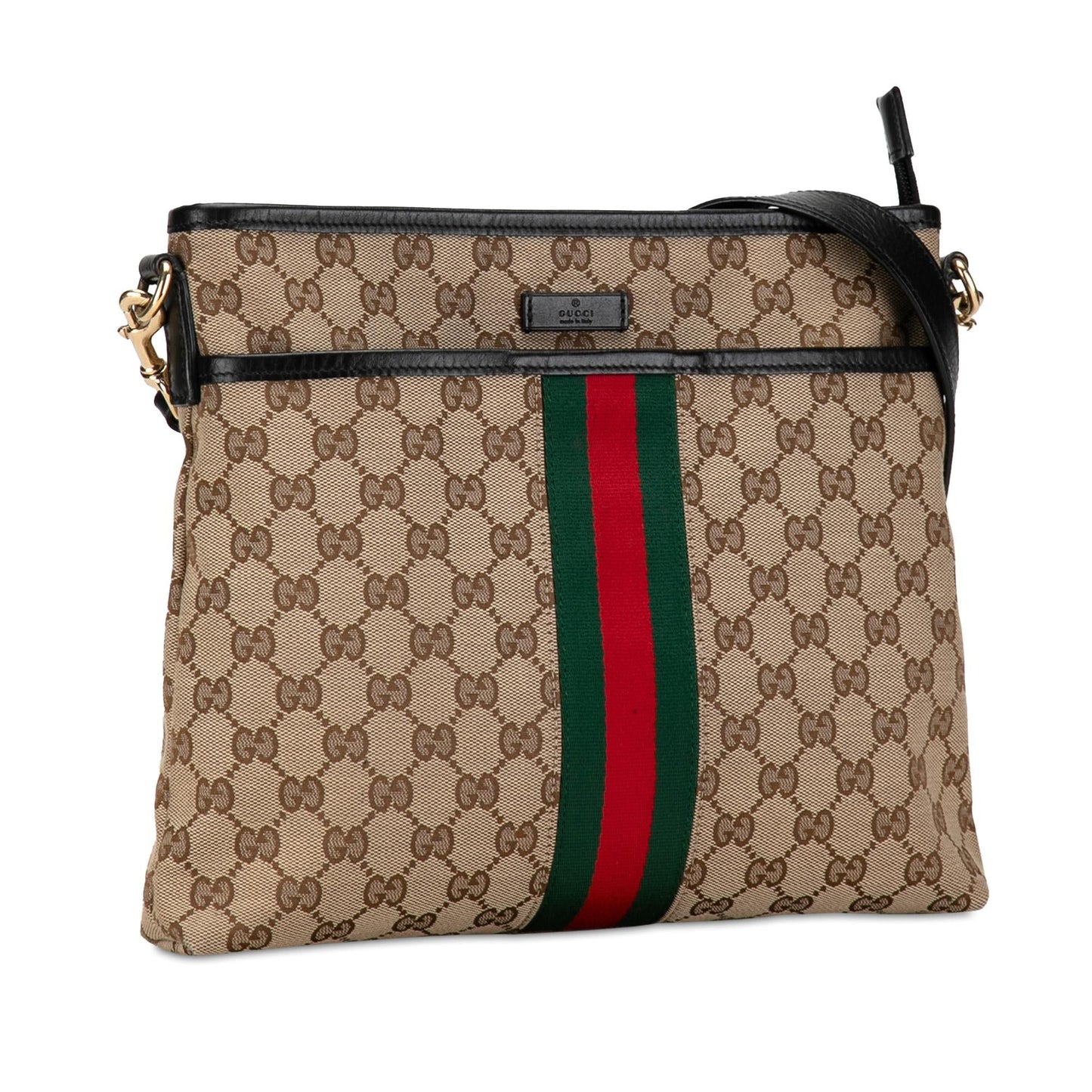 Gucci GG Canvas Web Crossbody Bag (I38dSw)