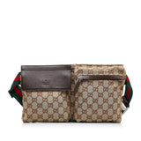Gucci GG Canvas Web Double Pocket Belt Bag (YovxPn)