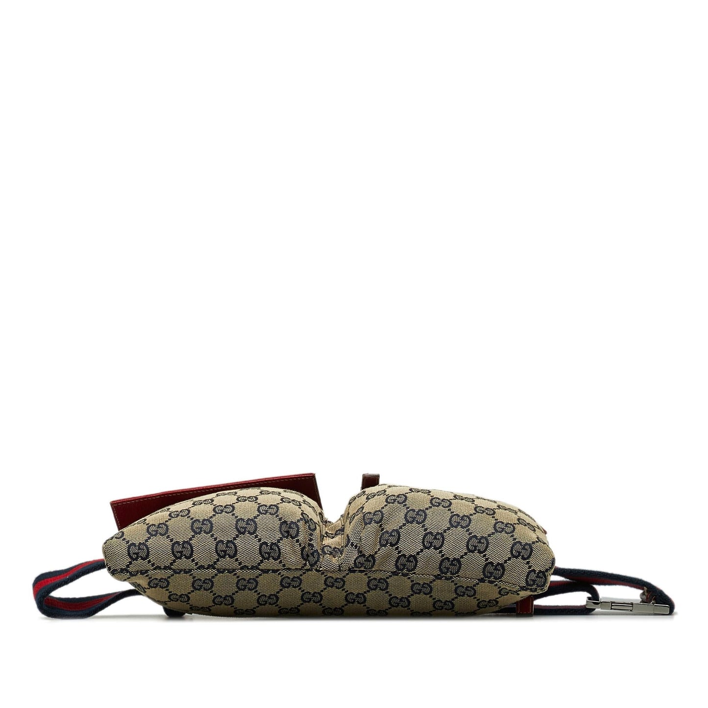 Gucci GG Canvas Web Double Pocket Belt Bag (u7MA9p)