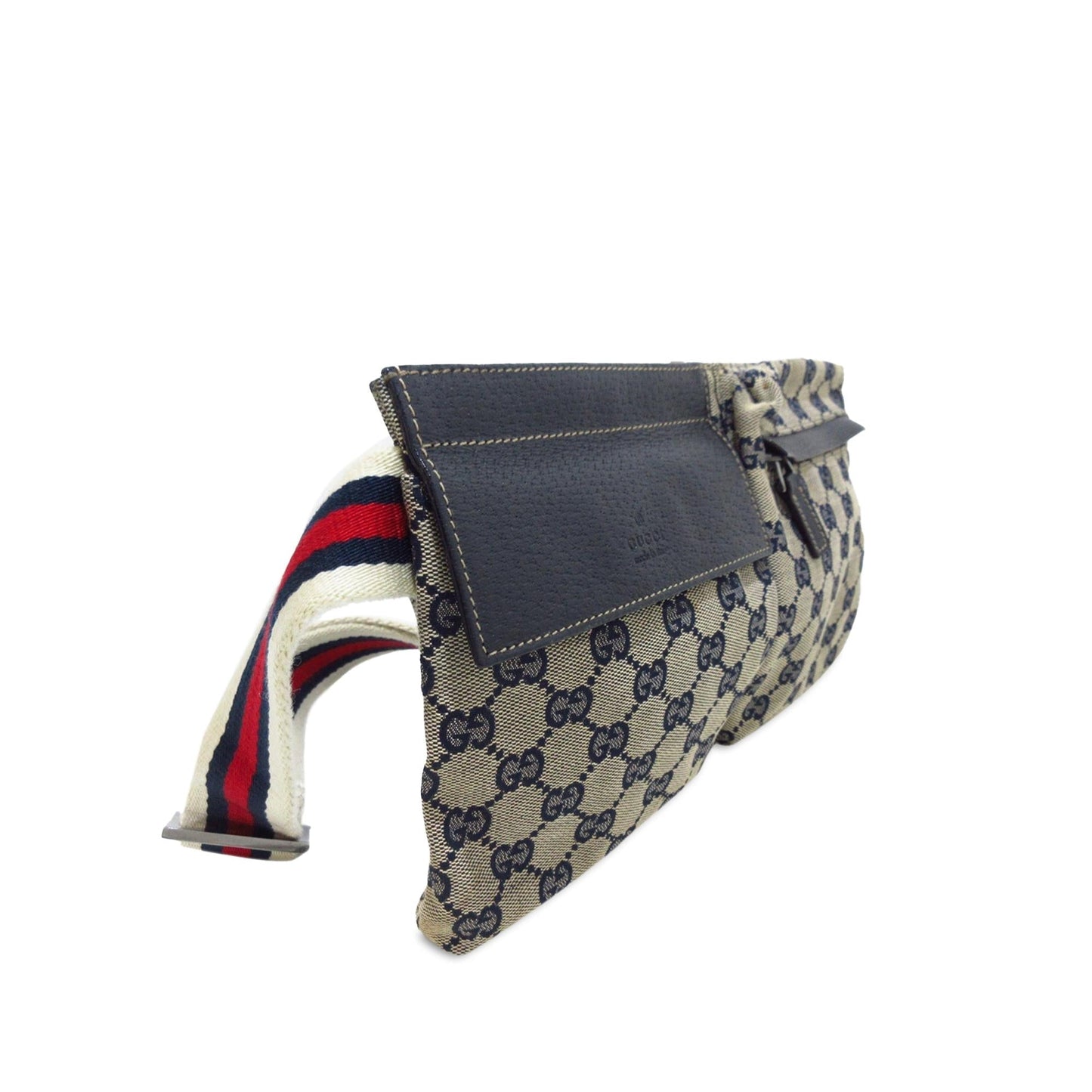 Gucci GG Canvas Web Double Pocket Belt Bag (R2ckk7)