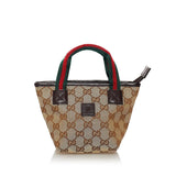 Gucci GG Canvas Web Handbag (32691)