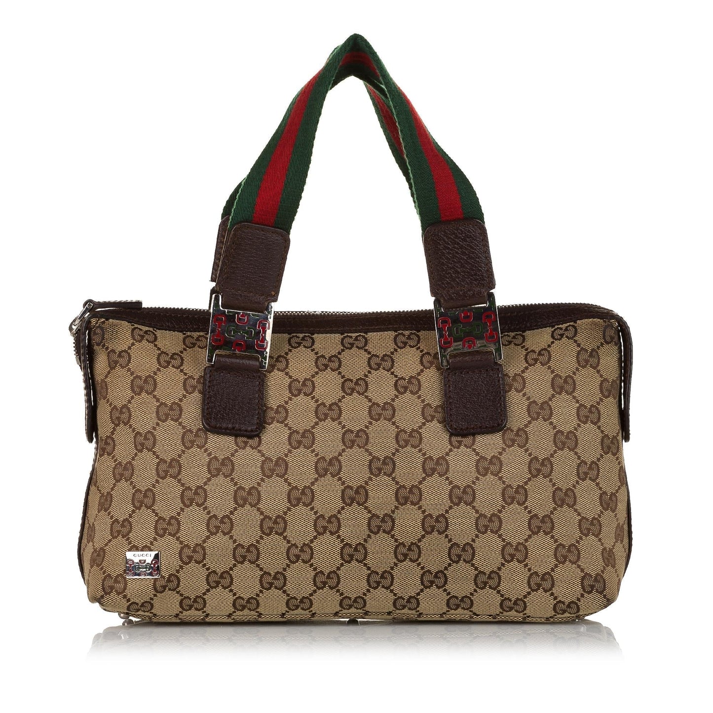 Gucci GG Canvas Web Handbag (34424)