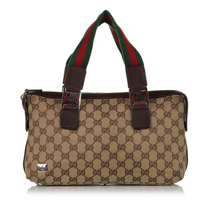 Gucci GG Canvas Web Handbag (34424)