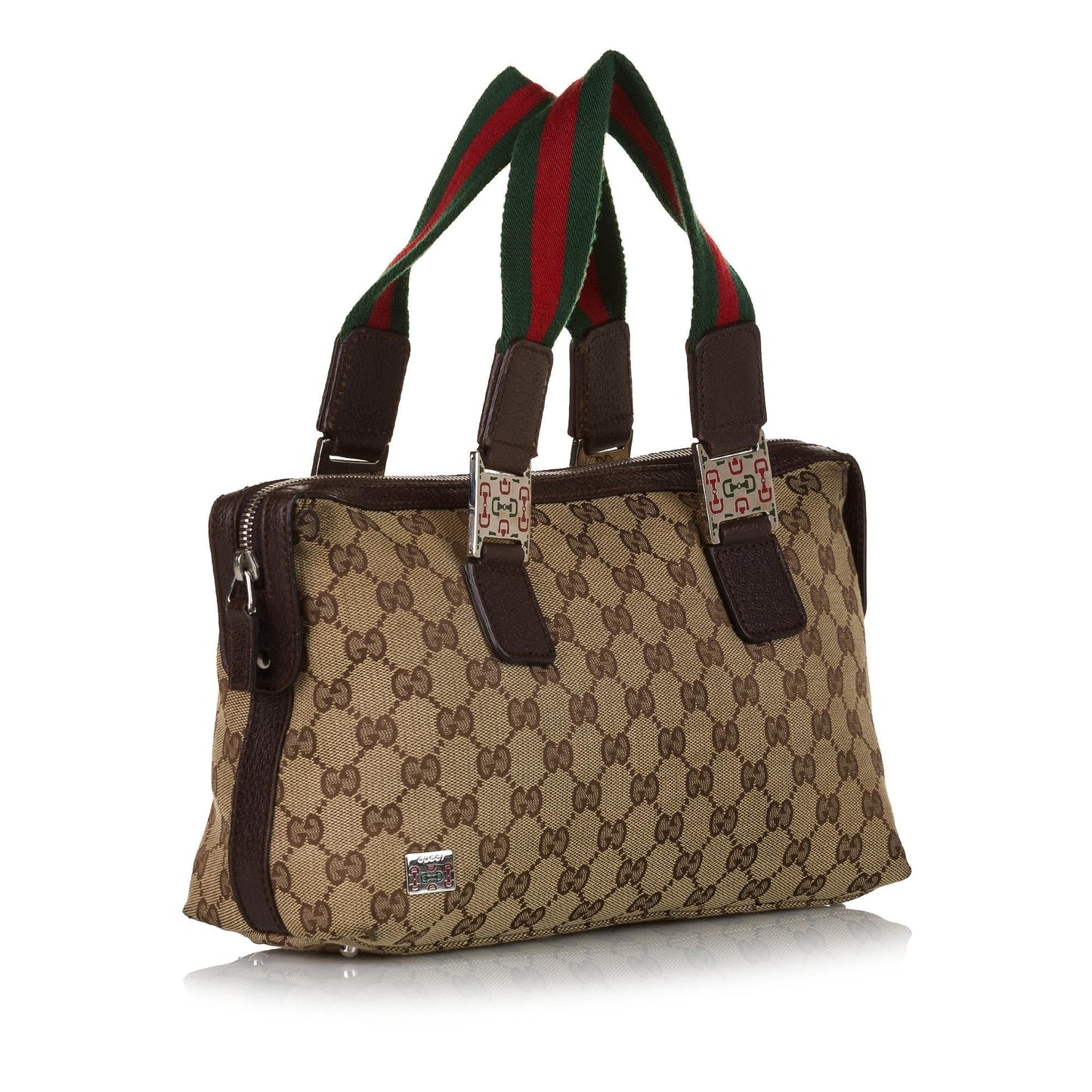 Gucci GG Canvas Web Handbag (34424)