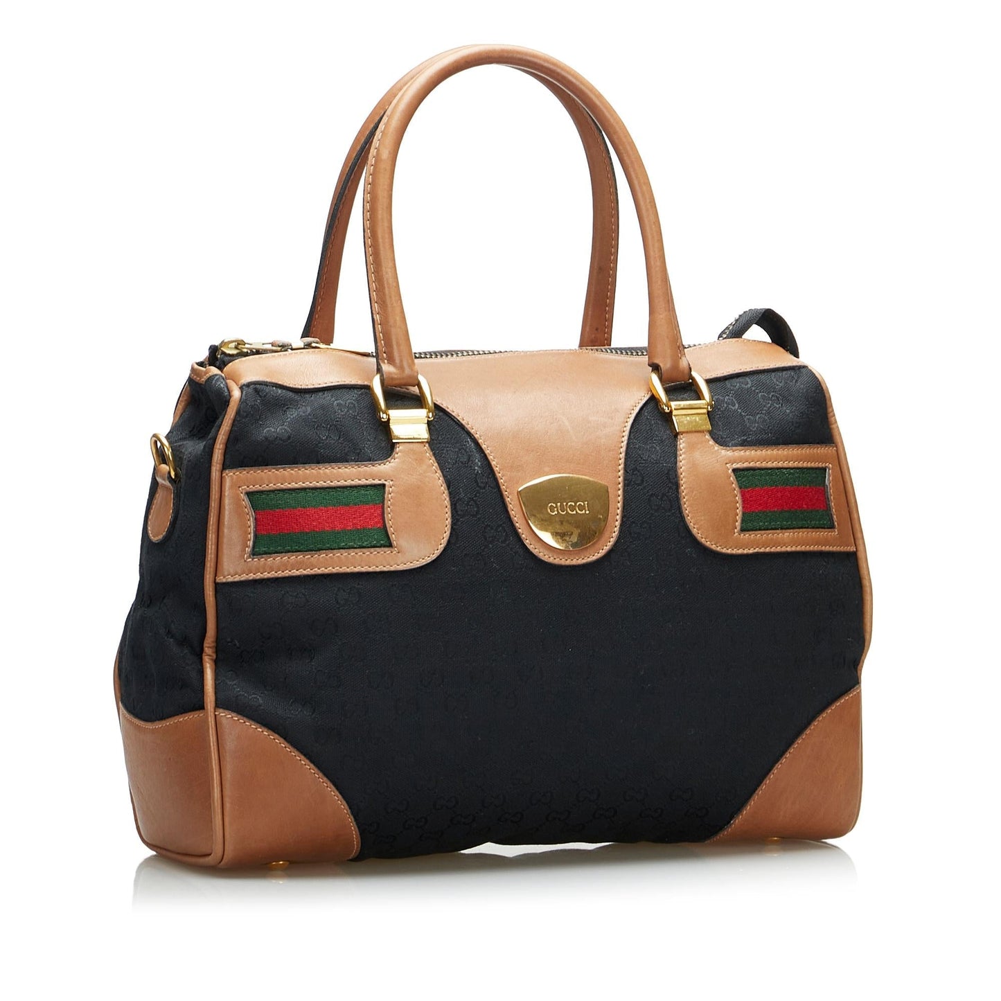 Gucci GG Canvas Web Handbag (k9W5m6)