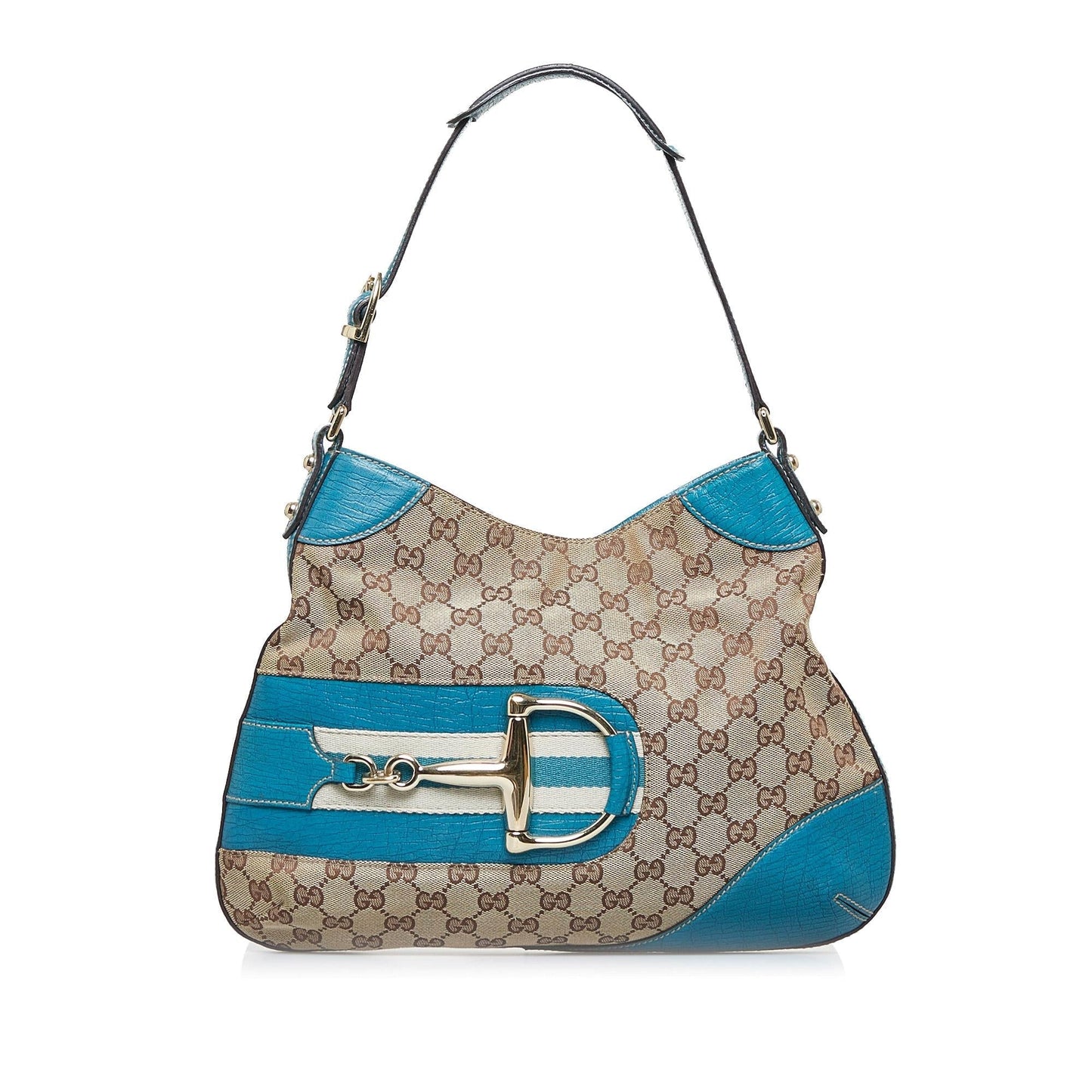 Gucci GG Canvas Web Hasler Shoulder Bag (Q4GPEA)