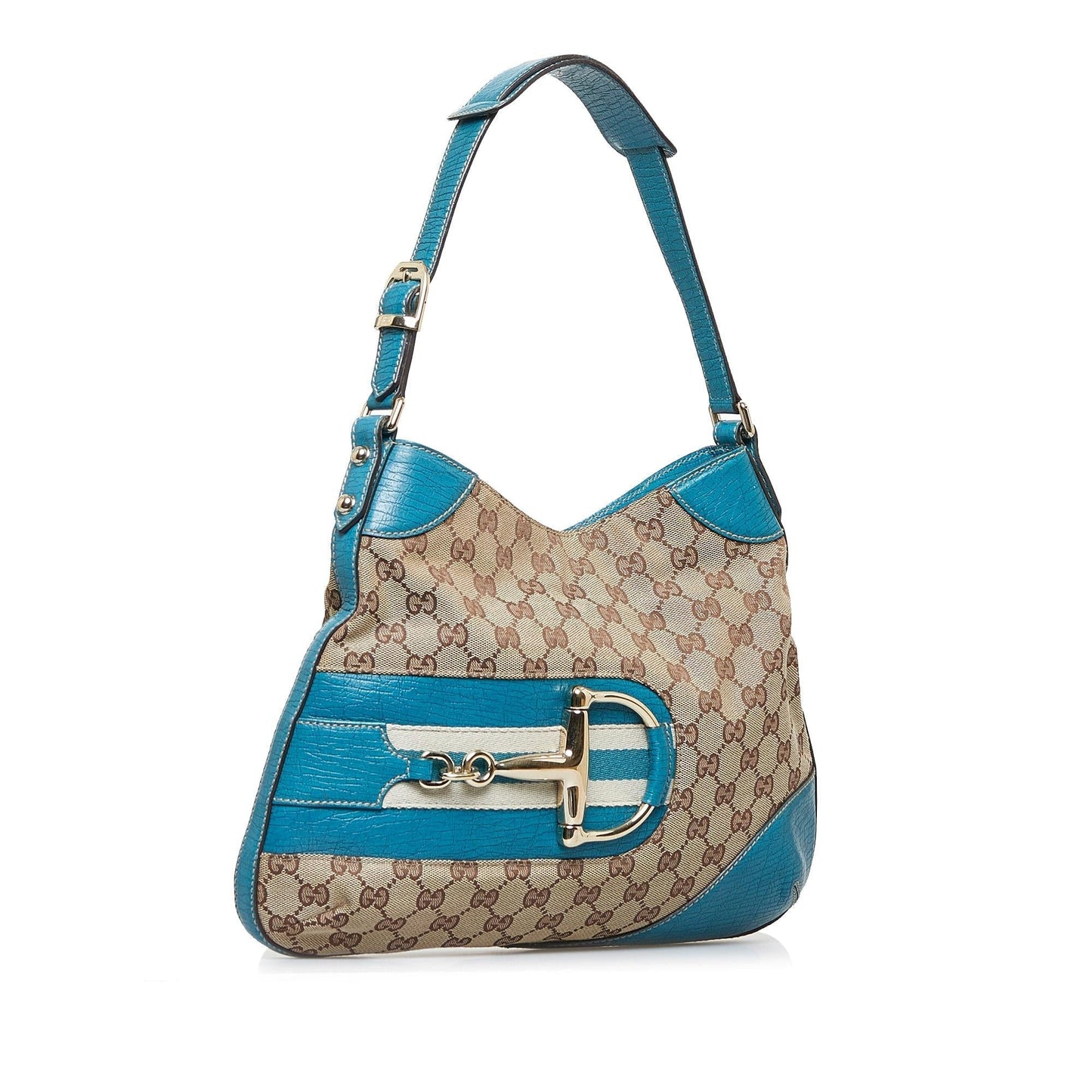 Gucci GG Canvas Web Hasler Shoulder Bag (Q4GPEA)