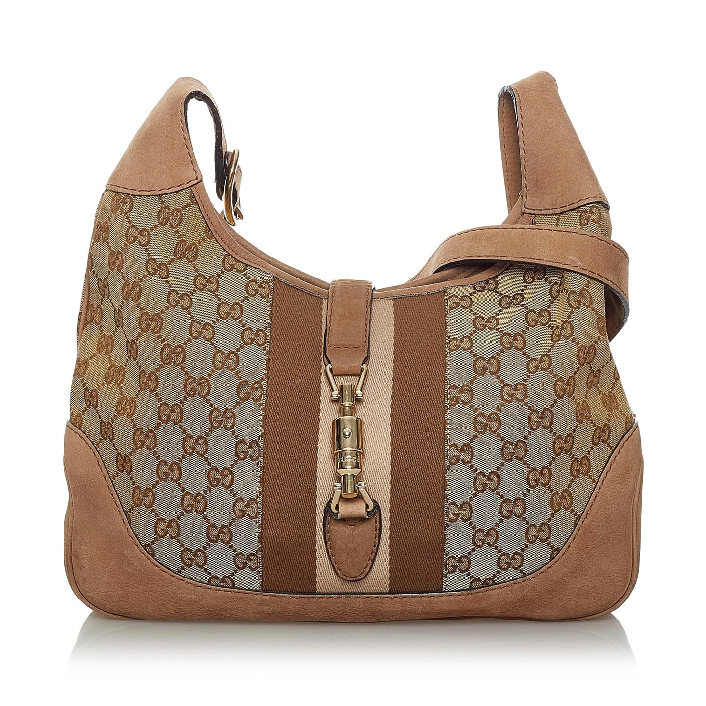 Gucci GG Canvas Web Jackie Crossbody Bag (33893)