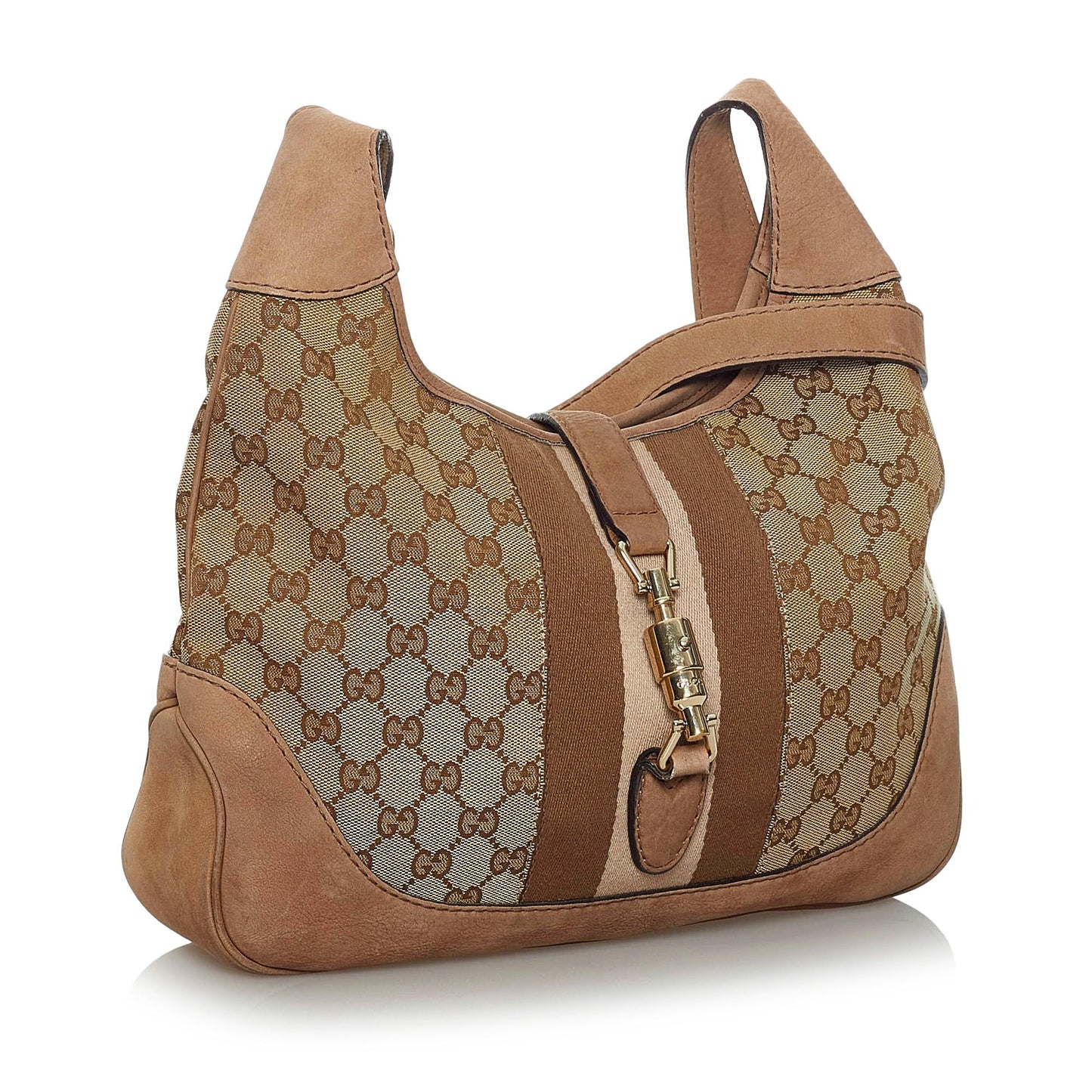 Gucci GG Canvas Web Jackie Crossbody Bag (33893)