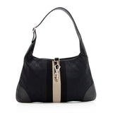 Gucci GG Canvas Web Jackie Shoulder Bag (SHF-20540)