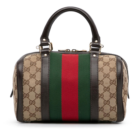 Gucci GG Canvas Web Joy Boston (8ig8N6)