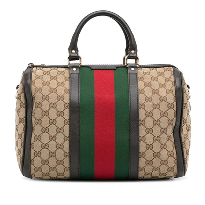 Gucci GG Canvas Web Joy Boston (N7r8cM)