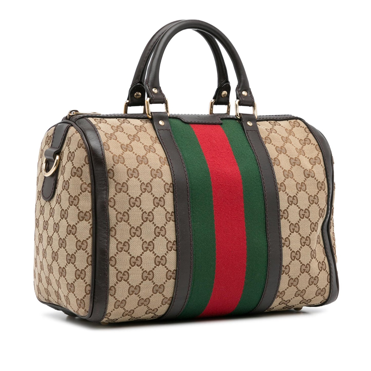 Gucci GG Canvas Web Joy Boston (N7r8cM)