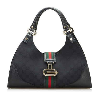 Gucci GG Canvas Web Junco Handbag (DbmsQf)