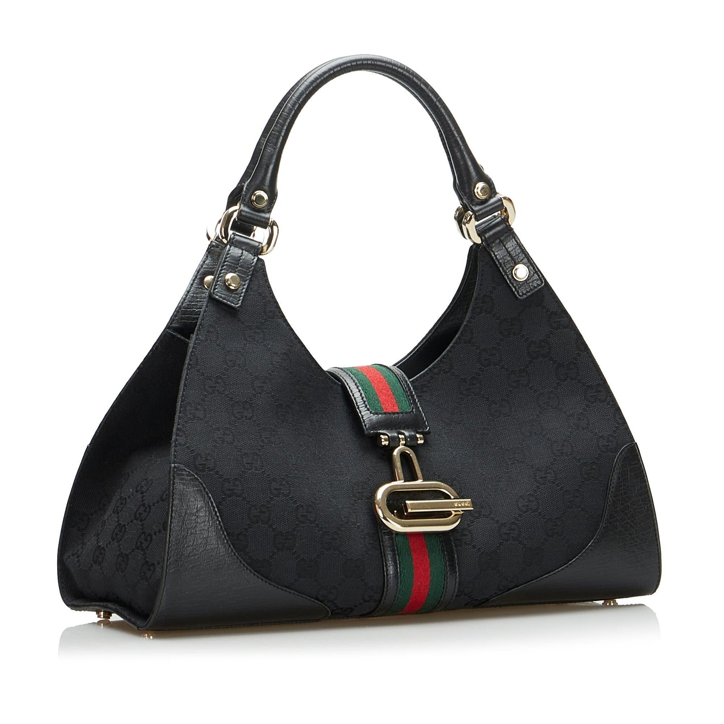 Gucci GG Canvas Web Junco Handbag (DbmsQf)