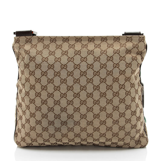 Gucci GG Canvas Web Medium Messenger (SHF-dVcIQ1)