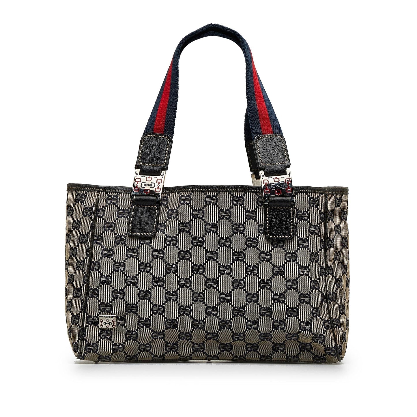 Gucci GG Canvas Web Pop Tote (nSmaB0)
