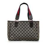 Gucci GG Canvas Web Pop Tote (nSmaB0)