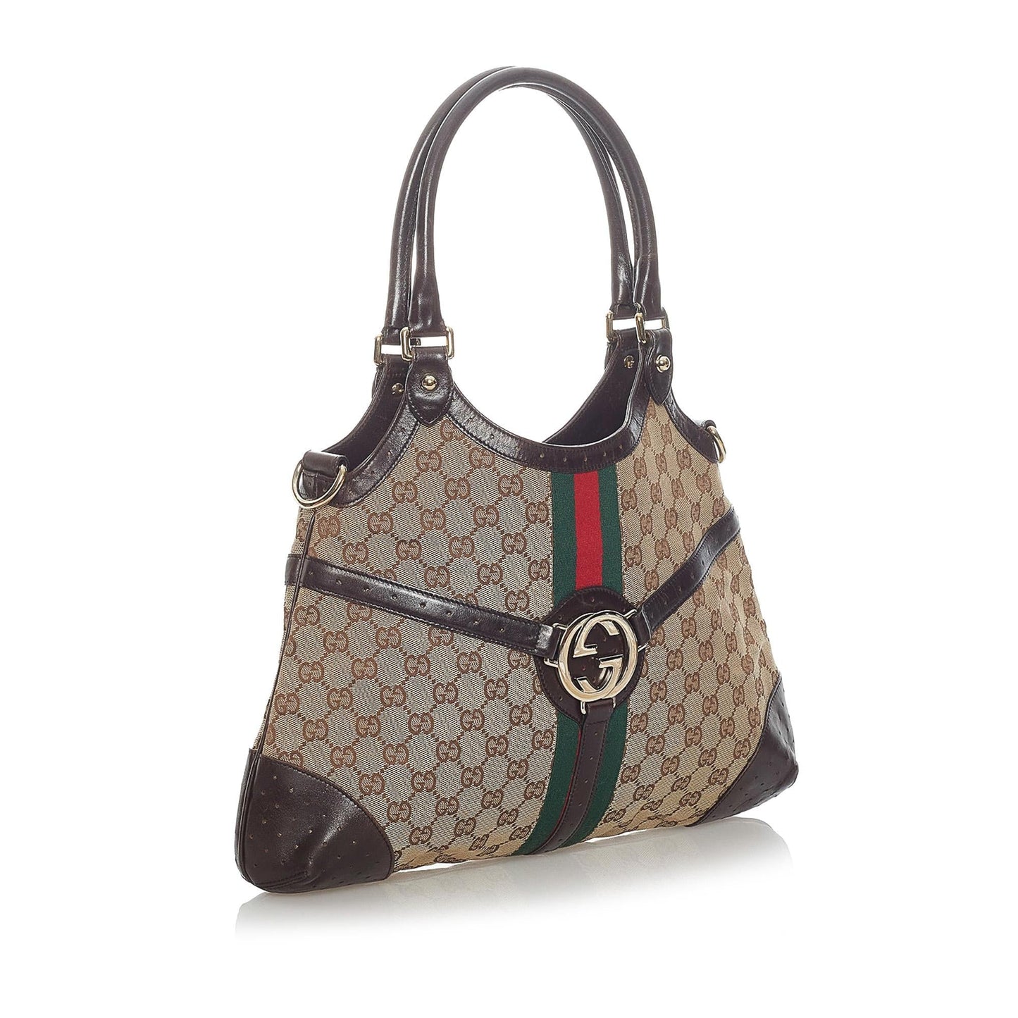Gucci GG Canvas Web Reins Shoulder Bag (31573)