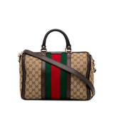 Gucci GG Canvas Web Satchel (u1ER4H)