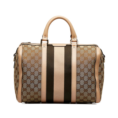 Gucci GG Canvas Web Satchel (qKkwqV)