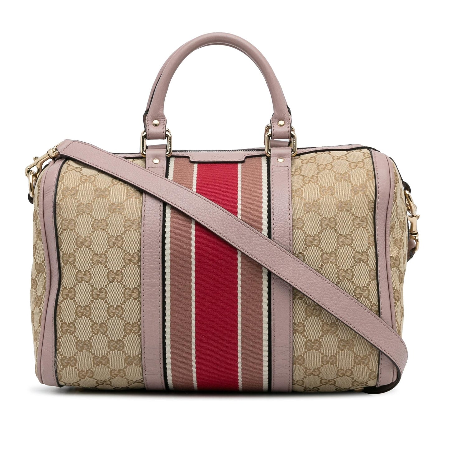 Gucci GG Canvas Web Satchel (rLK8bR)