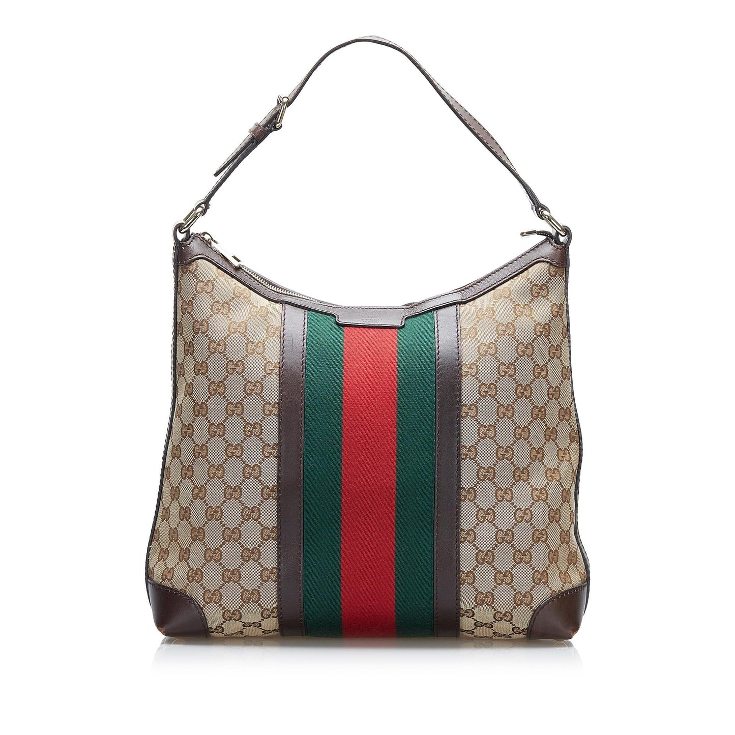 Gucci GG Canvas Web Shoulder Bag (2jIQKH)