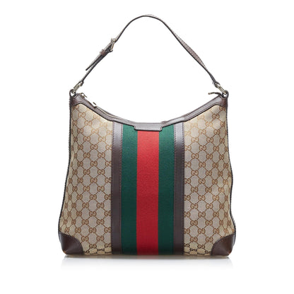 Gucci GG Canvas Web Shoulder Bag (2jIQKH)