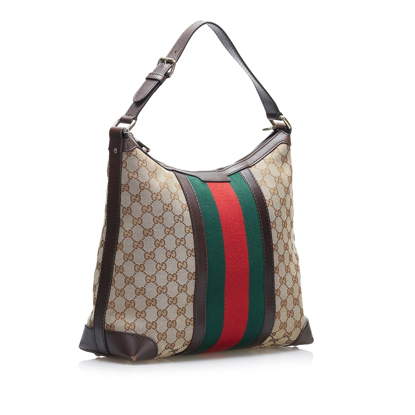 Gucci GG Canvas Web Shoulder Bag (2jIQKH)