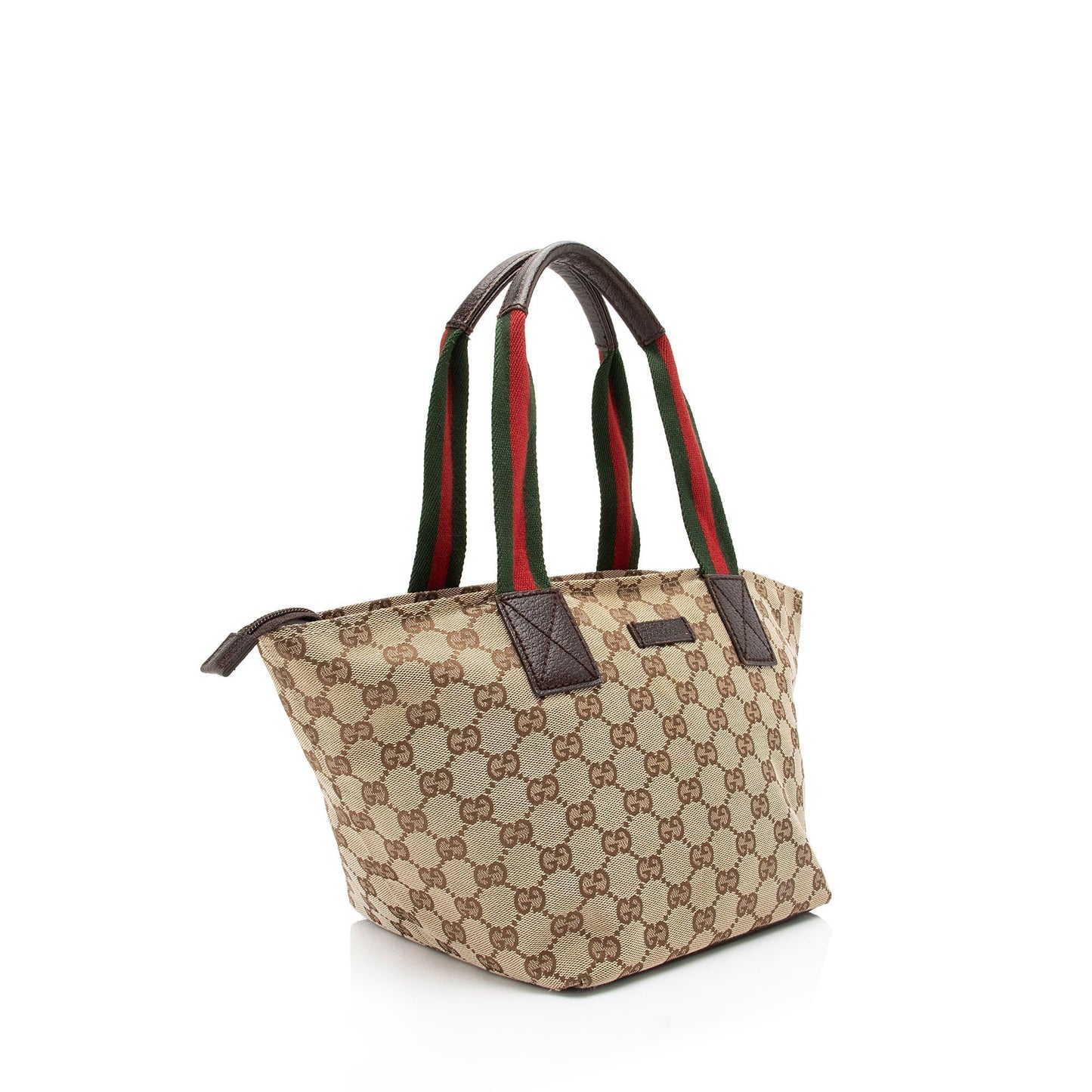 Gucci GG Canvas Web Small Tote (SHF-zJSZ0v)