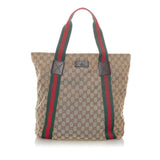 Gucci GG Canvas Web Tote Bag (32939)