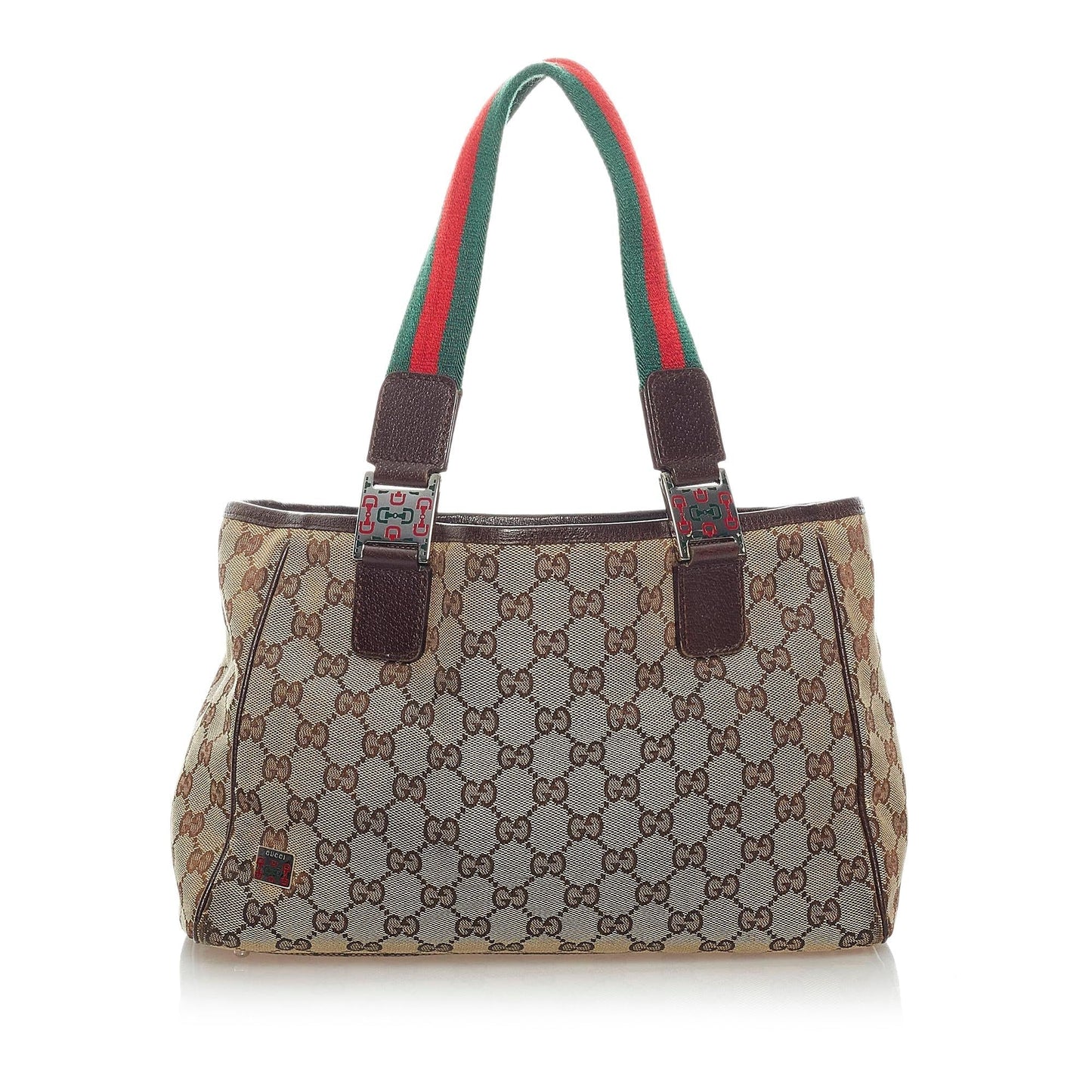 Gucci GG Canvas Web Tote Bag (33142)
