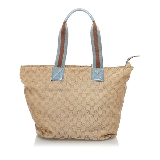 Gucci GG Canvas Web Tote Bag (33365)
