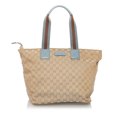 Gucci GG Canvas Web Tote Bag (33365)