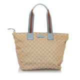 Gucci GG Canvas Web Tote Bag (33365)