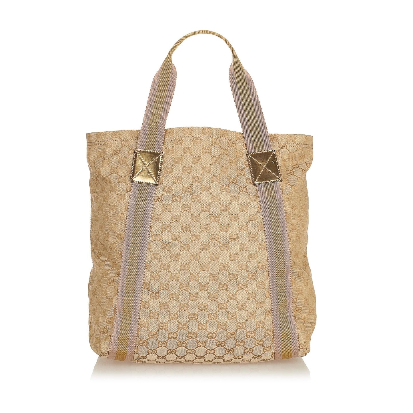 Gucci GG Canvas Web Tote Bag (33942)