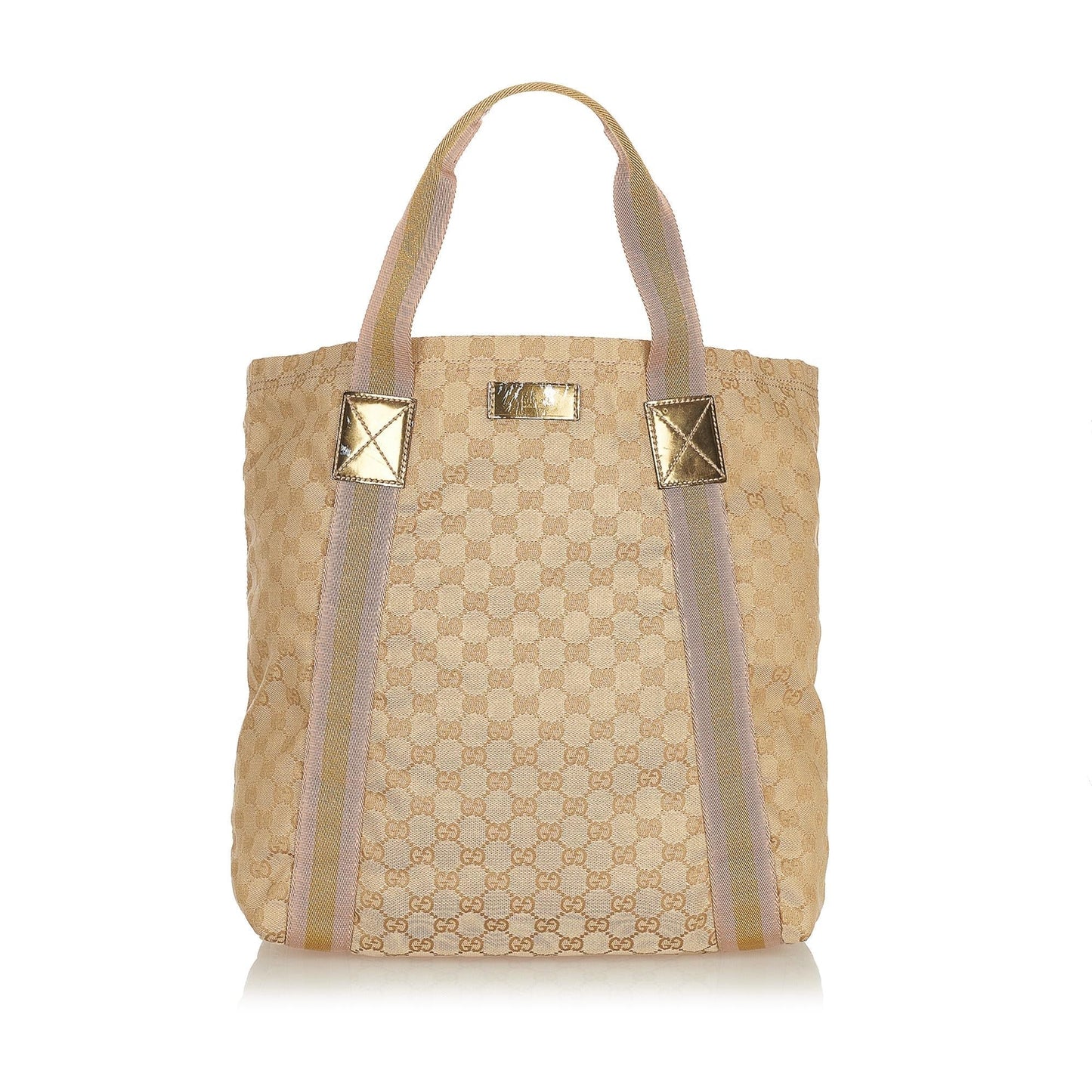 Gucci GG Canvas Web Tote Bag (33942)