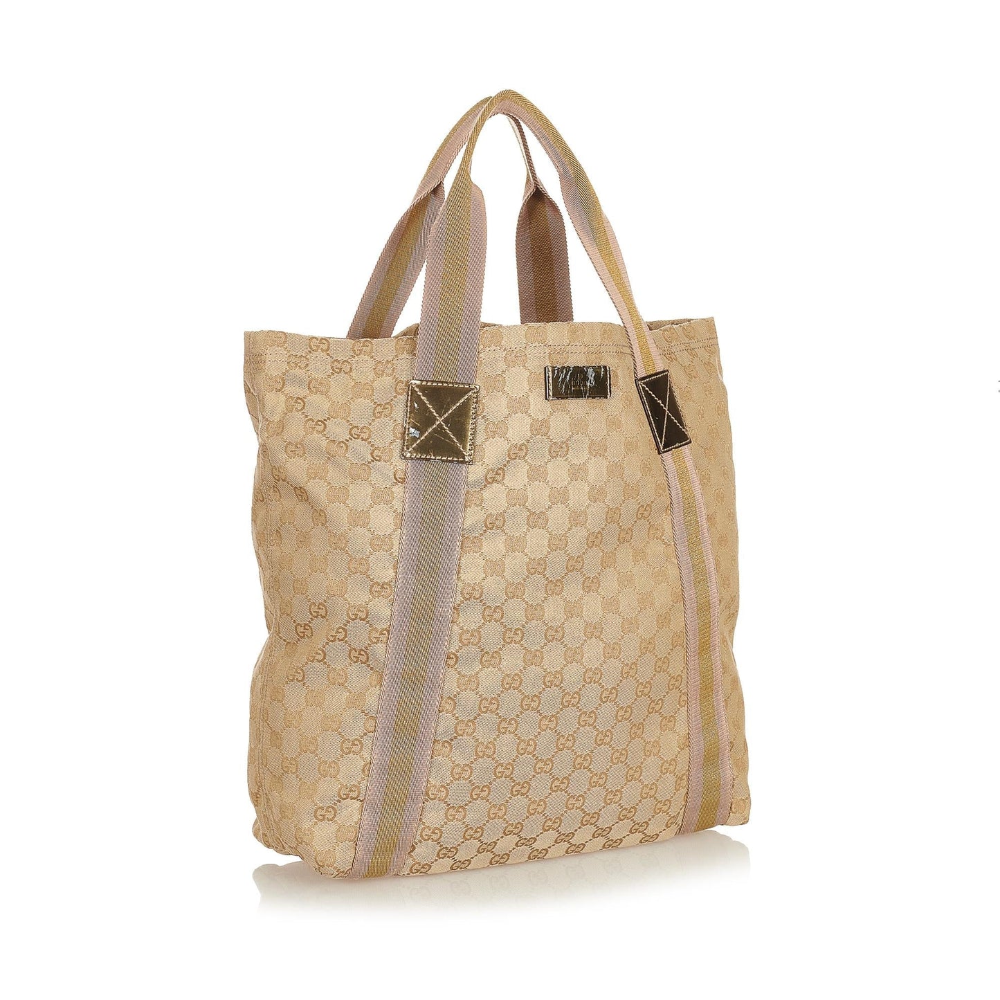 Gucci GG Canvas Web Tote Bag (33942)