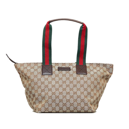 Gucci GG Canvas Web Tote (V3zgvm)