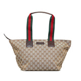 Gucci GG Canvas Web Tote (V3zgvm)