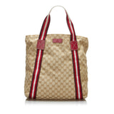 Gucci GG Canvas Web Tote (X8bRab)